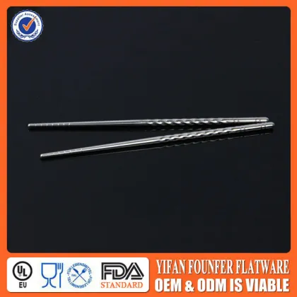 Simple design chopsticks stainless chopsticks shenzhen chopsticks