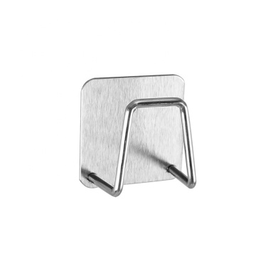 Adhesive Wall Mount 304 Stainless Steel Sponge Holder for Kitchen Sink Accessories