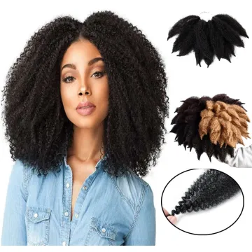 Faux Locs Braiding Hair Synthetic Crochet Hair Extensions Marley Afro curl marley braid hair Top Quality Ombre Marley Braids