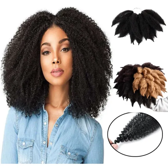 Faux Locs Braiding Hair Synthetic Crochet Hair Extensions Marley Afro curl marley braid hair Top Quality Ombre Marley Braids