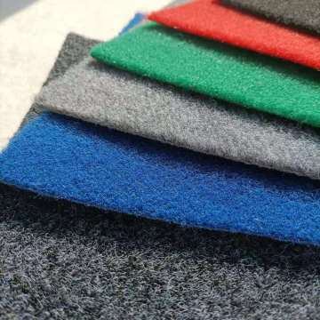 Grey and Black Velour Needle Punched Car Floor Mat