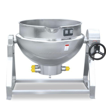 electric heating jacket cooking kettle Fixed type tilting