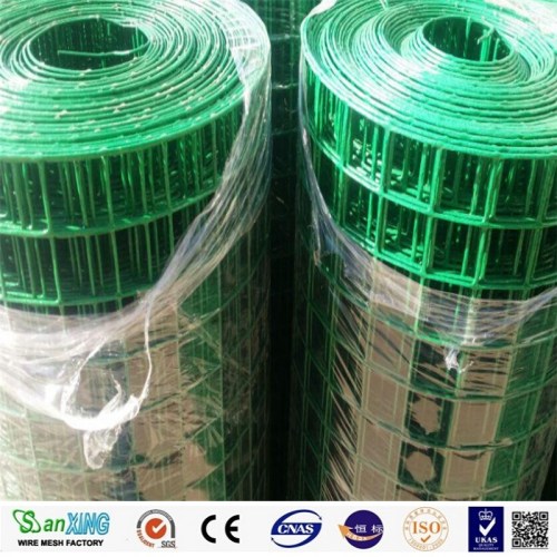 PVC الأخضر/البلاستيك شبكة السلك المغلفة سياج