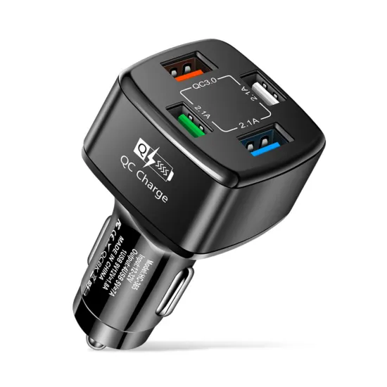 Super Fast 4 Port USB Car Charger