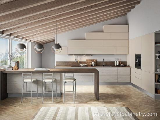 Armário de cozinha modular de estilo europeu feito de fazenda personalizada