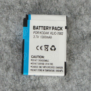 3.7V 1300mAh,High quality battery pack for Kodak KLIC-7002 replacements, Made in china