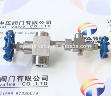 high pressure combined gauge valve