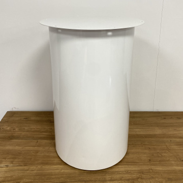 White Round Coffee Dining Furniture Metal Table Legs