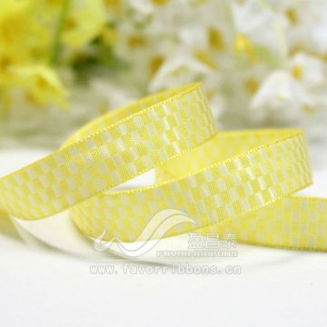 Beauty gingham ribbon jacquard ribbon wholesale check ribbon