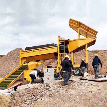 Peralatan Pemrosesan Emas Skala Kecil: Pabrik Cuci Emas Alluvial Pemulihan Tinggi Trommel Drum