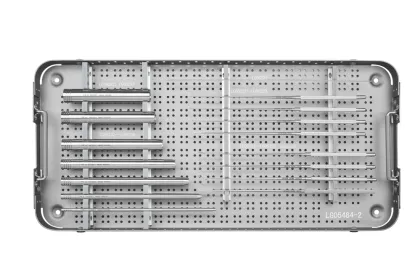 MED instruments with sterilization trays