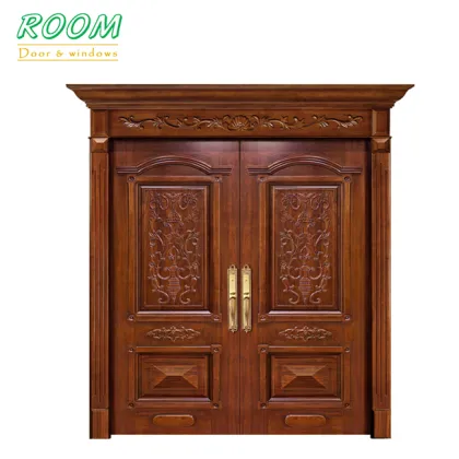 Villa Entrance Wood Swing Entry Door