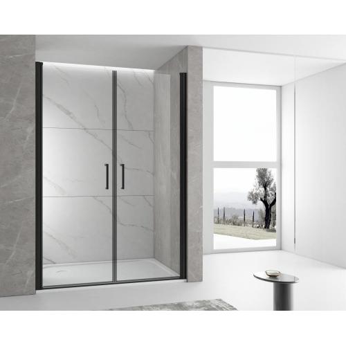 pivot shower door with 2 door panels