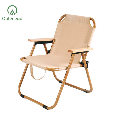 big camping chair Outdoor Furniture Portable Wood Grain Camping Chair Supplier