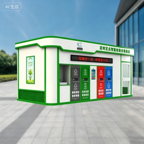 Smart Custom Metal Waste Container for Public Areas