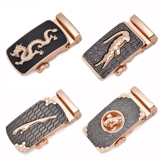 Fashion Men's Business Alloy Automatic Buckle Unique Men Plaque Belt Buckles for 3.5cm Ratchet Men Apparel Accessories g12540