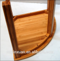 Conto de canto elegante, mesa de canto de bambu Eco-friendly, mesa de armazenamento