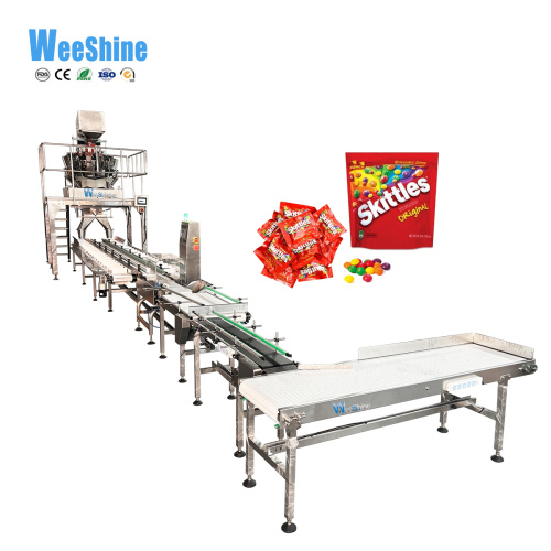 Sistema de embalaje de recolección de dulces de fábrica semiautomática de fábrica