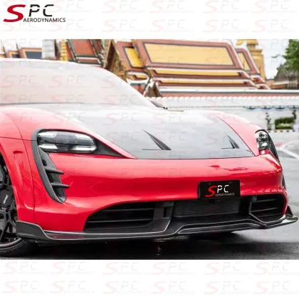 SPC Carbon Fiber Front Bumper Kit for Porsche Taycan 4S Aerokit