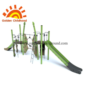 Long Slide Climbing Net Playground Equipment en venta