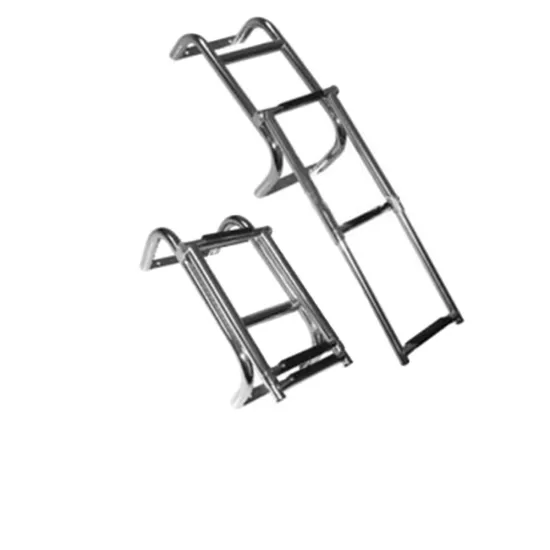 Non-Slip Transom Mount Boat Ladder with 3 Steps
