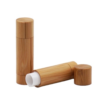 ECO Friendly Bamboo Cylinder Lip Balm Tube antibacterial, anticorrosive, insect control