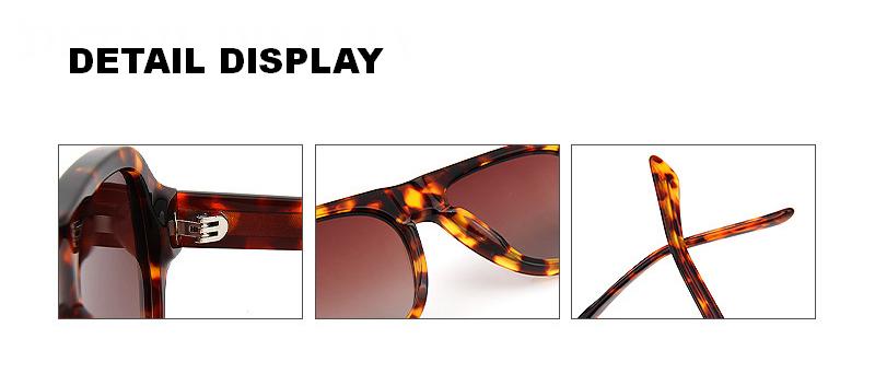 Mellume retro double bridge acetate pilot sunglasses-ME2007-detail