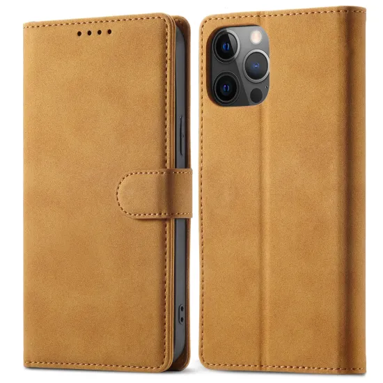 RFID Leather Card Flip Wallet Case for iPhone 14 Pro Max, 13, 13 Pro, 6/7/8 SE/XS