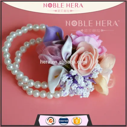 Beautiful bridal wedding flower peal bracelets 16H
