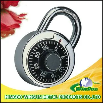 dial combination padlock with round shape