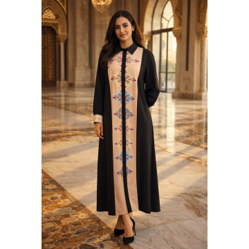 تابلوی کنتراست مشکی پرینت گلدار Abaya