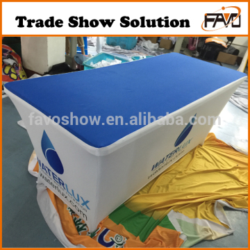 Trade Show Custom Printed Stretch Cheap Table Cloth