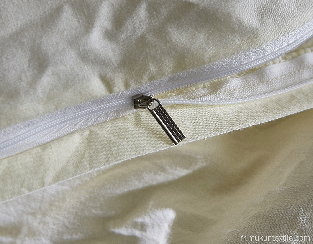 Teinture parure de lit housse de couette en coton lavé