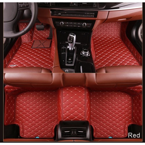 superior material car floor mat with leather material