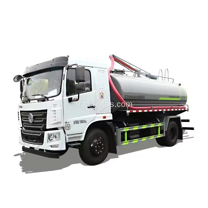 Dongfeng 10000 litres 10cbm Swer Nettoyage Fecal Vish Tank Spurinet Tamion d'aspiration