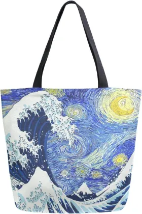 Canvas Tote Bag Large Women Casual Shoulder Bag Handbag