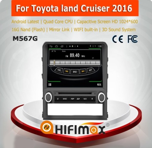 HIFIMAX Android 4.4.4 car radio multimedia player for Toyota Land Cruiser 200 Car Entertainment and GPS Navigation System