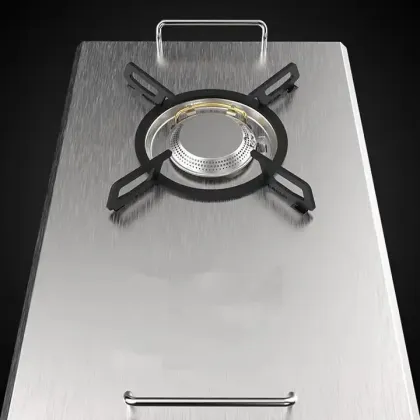 Outdoor Household Portable Desktop Stove 304 Stainless Steel Folding Desktop Gas Stove Camping Stove
