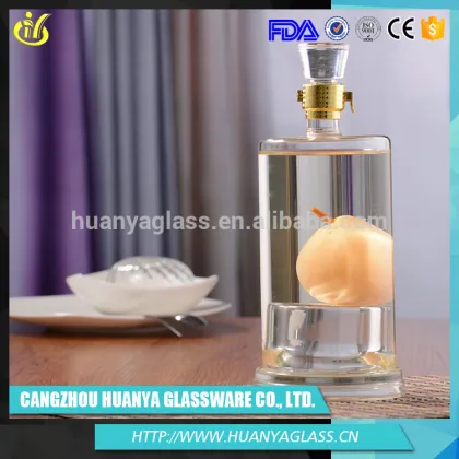 Alibaba hot products custom crystal glass wine vodka bottle