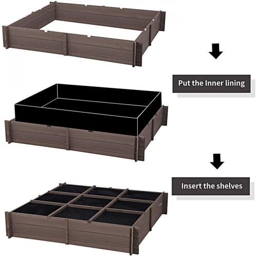 Flower Bed Outdoor Raised Bed Garden Planter Box for Vegetables Supplier