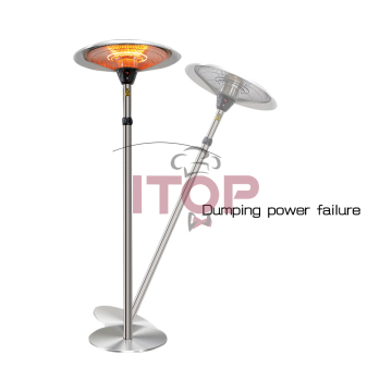 Infrared Electric Outdoor Umbrella Heater - Adjustable Patio Terrance Heater 1200W/1800W/3000W
