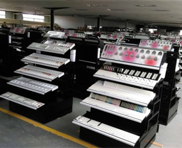 Metal Display Cosmetic Shelving Rack Skincare Retail Display
