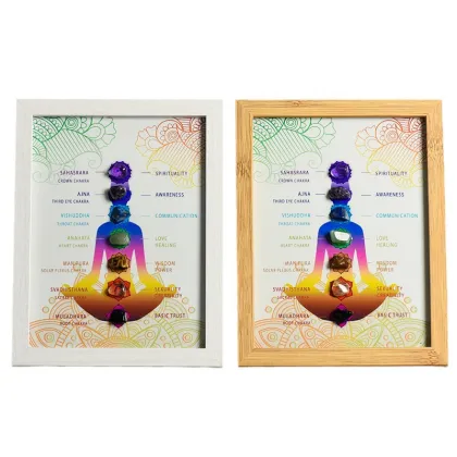 Seven Chakras Crystal Photo Frame - Wholesale Home Gift