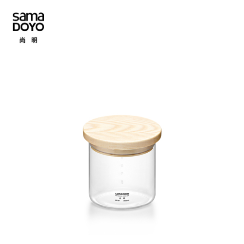 Hot Sale Glass Seal Pot with Wooden Lid Wholesale Price