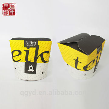 China disposable eco-friendly noodle paper box, food box paper food packaging/fast food paper packaging