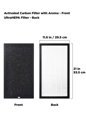 Filtrete 3M Air Purifier Replacement Filter - HEPA & Activated Carbon, Eliminates Odor