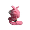 Girls Pink Long Plush Hat Scarf Gloves