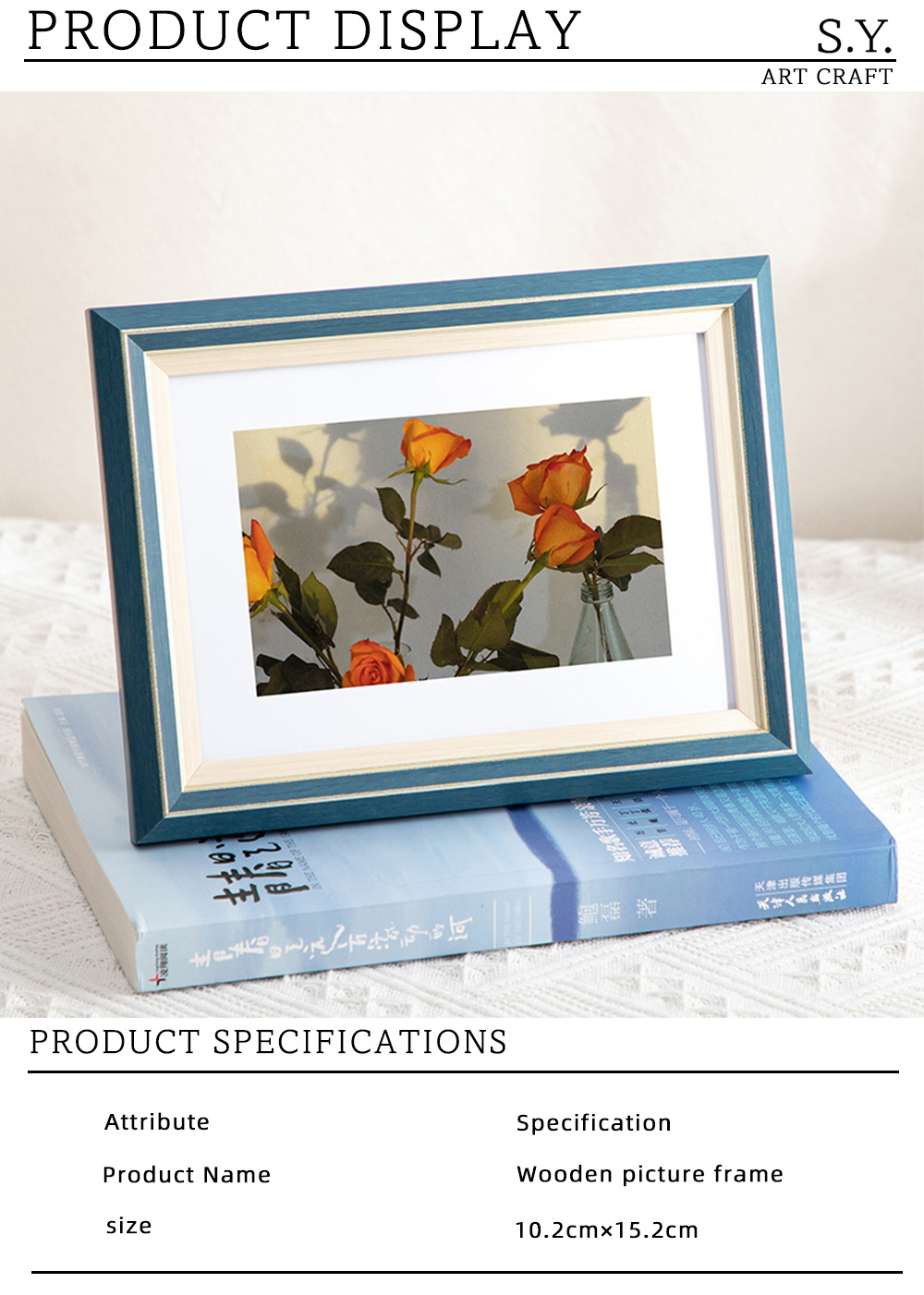 North America Deep Sea Blue Photo Frame X