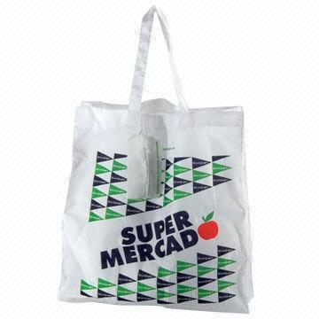 Promotional/Gift Foldable Bag, Made of Polyester, OEM Orders are Welcome