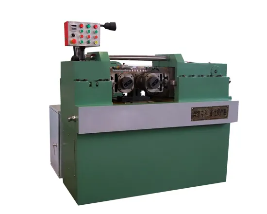 Hydraulic automatic rebar thread rolling machine